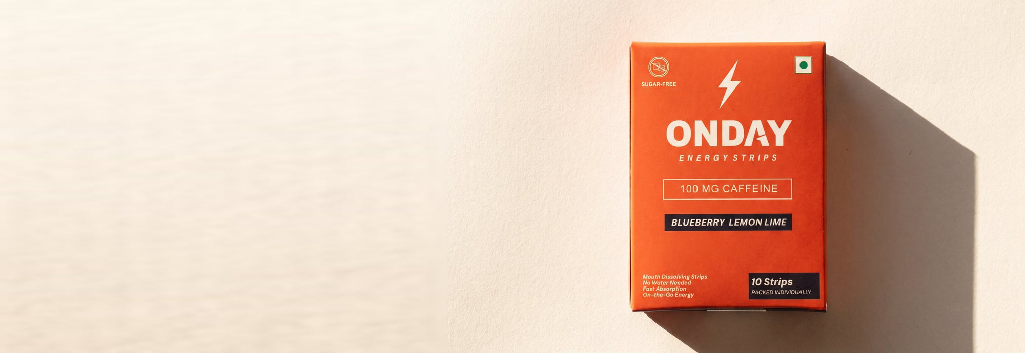 ONDAY Energy Strips box on a warm wall